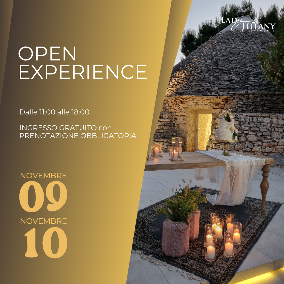 Wedding Open day Experience Puglia